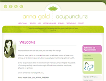Tablet Screenshot of annagoldacupuncture.com